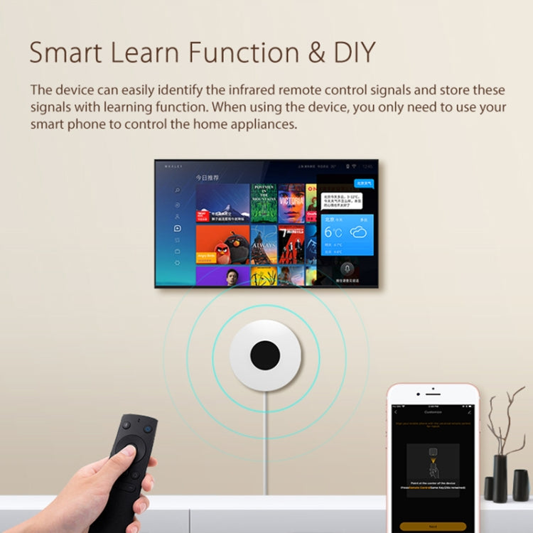 NEO NAS-IR02W WiFi IR Remotc Control Support Amazon Alexa / Google Home(White) - free shipping - PMC TechLife - Order now!