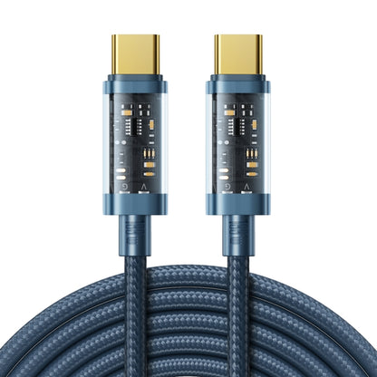 JOYROOM S-CC100A20 USB-C / Type-C to USB-C / Type-C 100W Sync Data Cable, Cable Length:2m(Blue) - USB-C & Type-C Cable by JOYROOM | Online Shopping South Africa | PMC Jewellery