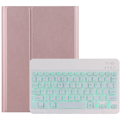 For Lenovo Tab M10 HD Gen 2 Backlight Bluetooth Keyboard Leather Tablet Case(Rose Gold) - Lenovo Keyboard by PMC Jewellery | Online Shopping South Africa | PMC Jewellery