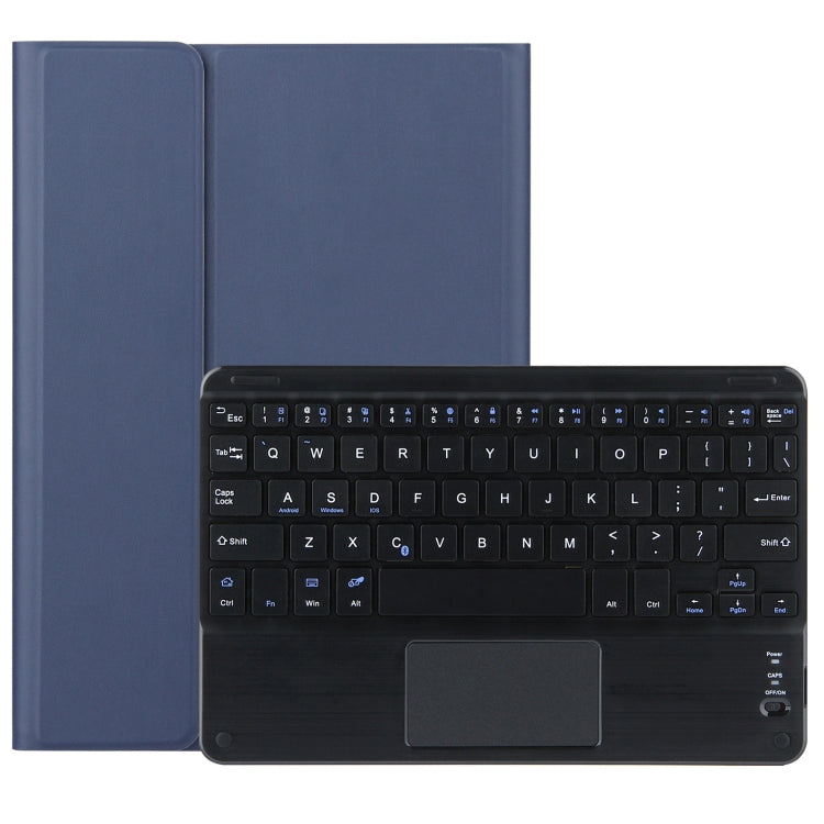 For Lenovo Tab M10 HD Gen 2 Touchpad Bluetooth Keyboard Leather Tablet Case(Blue) - Lenovo Keyboard by PMC TechLife | Online Shopping South Africa | PMC TechLife