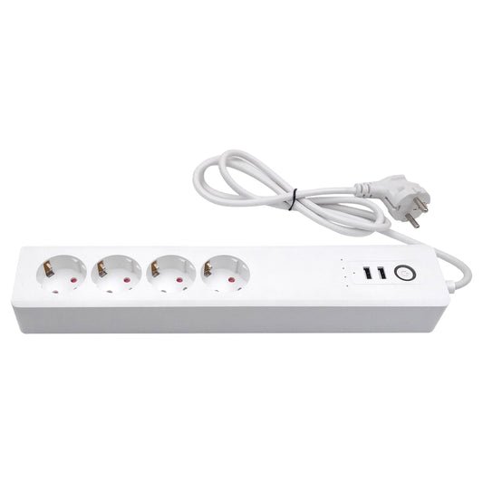 ZigBee 16A SM-SO306-E 4 Holes + 2 USB Multi-purpose Smart Power Strip, EU Plug - Smart Socket by PMC Jewellery | Online Shopping South Africa | PMC Jewellery