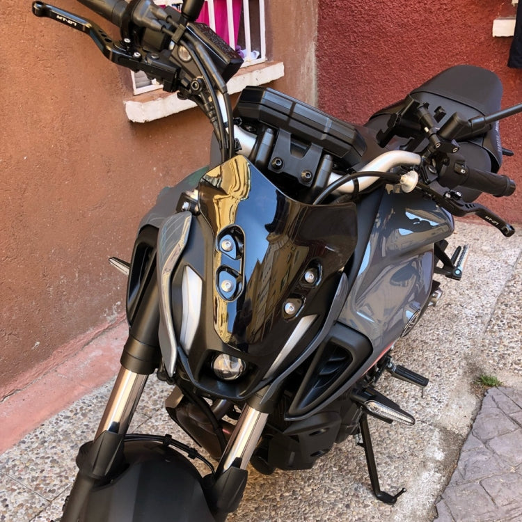 Motorcycle Airflow Deflector Windshield for Yamaha MT-07 2021(Black) - Ornamental Parts by PMC TechLife | Online Shopping South Africa | PMC TechLife