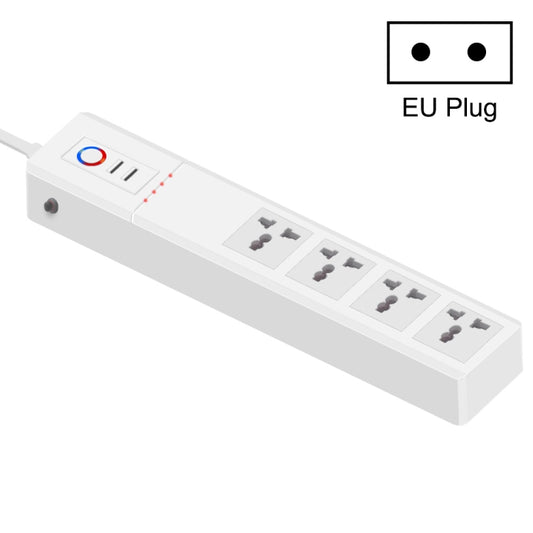 WiFi 10A SM-SO306-M 4 Holes + 2 USB Multi-purpose Smart Power Strip(EU Plug) - Smart Socket by PMC Jewellery | Online Shopping South Africa | PMC Jewellery