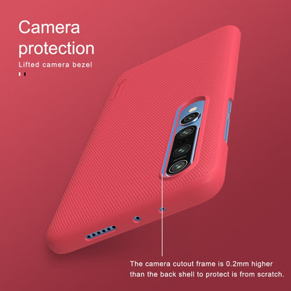 For Xiaomi Mi 10 5G / Mi 10 Pro 5G NILLKIN Frosted Concave-convex Texture PC Case(Red) - Xiaomi Cases by NILLKIN | Online Shopping South Africa | PMC Jewellery