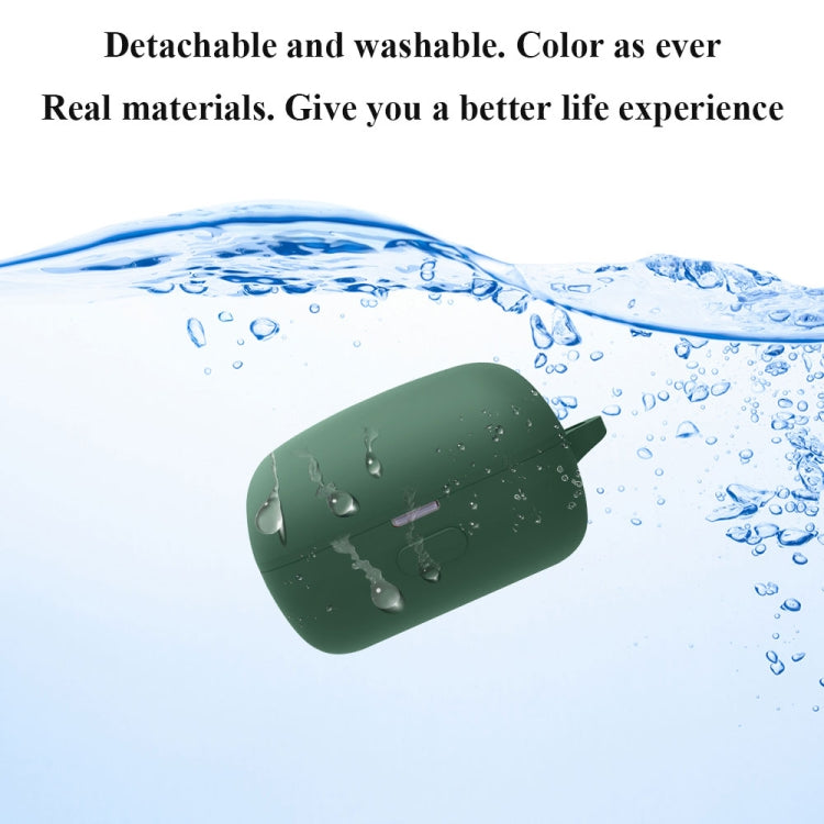 Bluetooth Earphone Silicone Protective Case For Sony LinkBuds WF-L900-2(Dark Green) - Sony Earphone Case by PMC Jewellery | Online Shopping South Africa | PMC Jewellery