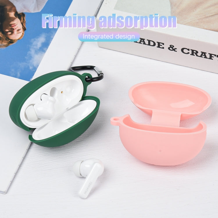 Earphone Liquid Silicone Protective Case For Huawei FreeBuds 5i(Dark Green) - Huawei Earphone Case by PMC TechLife | Online Shopping South Africa | PMC TechLife