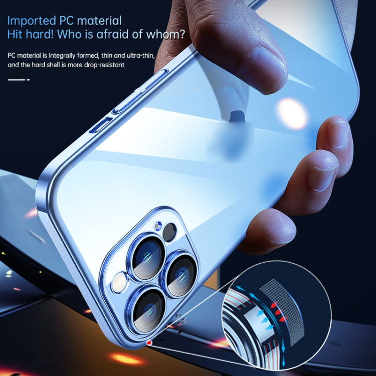 For iPhone 13 SULADA JINGJIA Series Lens Protector PC Phone Case(Blue) - iPhone 13 Cases by SULADA | Online Shopping South Africa | PMC TechLife