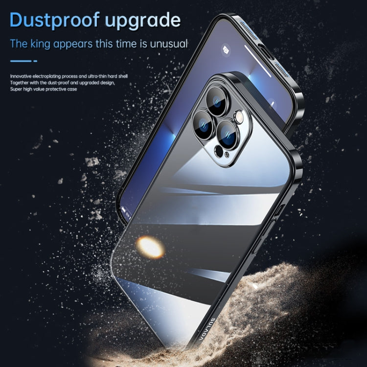 For iPhone 12 Pro SULADA JINGJIA Series Lens Protector PC Phone Case(Black) - iPhone 12 / 12 Pro Cases by SULADA | Online Shopping South Africa | PMC TechLife