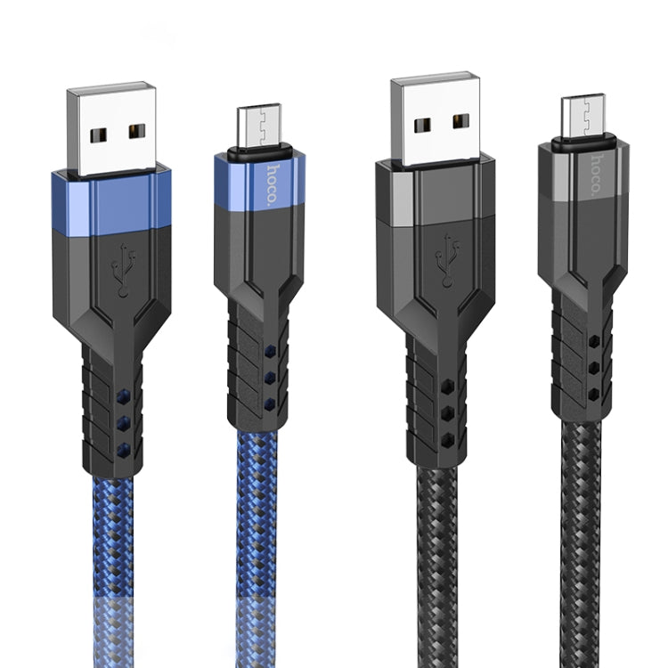 hoco U110 2.4A USB to Micro USB Charging Data Cable，Length：1.2m(Blue) - Micro USB Cable by hoco | Online Shopping South Africa | PMC Jewellery