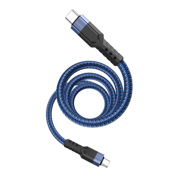 hoco U110 60W USB-C / Type-C to USB-C / Type-C Charging Data Cable，Length：1.2m(Black) - USB-C & Type-C Cable by hoco | Online Shopping South Africa | PMC Jewellery