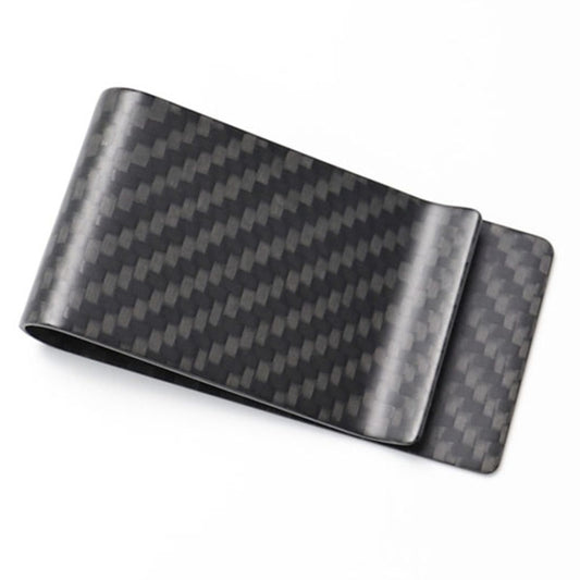 Car Carbon Fiber Card Holder Wallet Credit Card Clip(Matte) - Sunglasses & Glasses Clips by PMC Jewellery | Online Shopping South Africa | PMC Jewellery