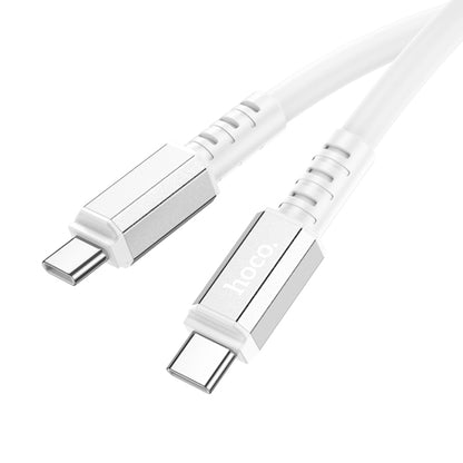 hoco X85 60W USB-C / Type-C to USB-C / Type-C Strength Charging Data Cable，Length：1m(White) - USB-C & Type-C Cable by hoco | Online Shopping South Africa | PMC Jewellery