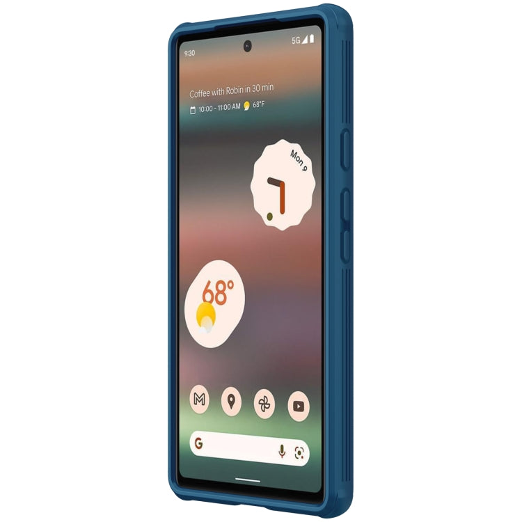 For Google Pixel 6a NILLKIN CamShield Pro Series PC Full Coverage Phone Case(Blue) - Google Cases by NILLKIN | Online Shopping South Africa | PMC Jewellery | Buy Now Pay Later Mobicred