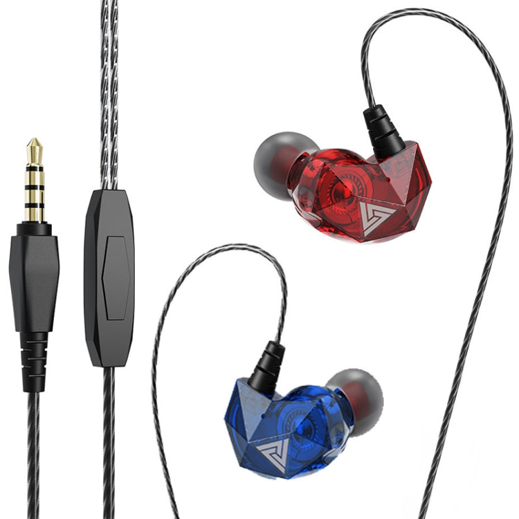 QKZ AK2 Sports In-ear Wired HiFi Sound Heavy Bass 3.5mm Earphone with Mic(Two-color) - In Ear Wired Earphone by QKZ | Online Shopping South Africa | PMC Jewellery