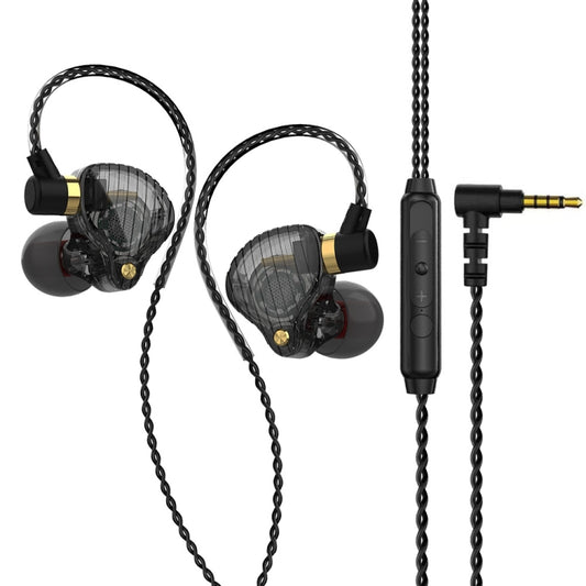 QKZ SK3 3.5mm Sports In-ear Wired HIFI Bass Stereo Sound Earphone with Mic(Black) - In Ear Wired Earphone by QKZ | Online Shopping South Africa | PMC Jewellery