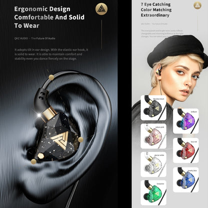 QKZ SK8 3.5mm Sports In-ear Dynamic HIFI Monitor Earphone with Mic(Green) - In Ear Wired Earphone by QKZ | Online Shopping South Africa | PMC Jewellery