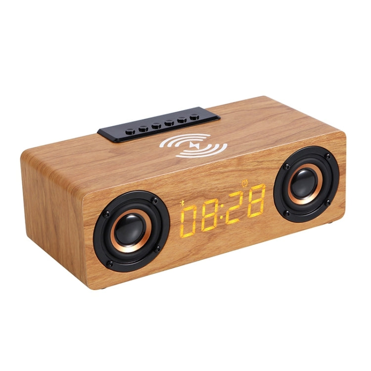 K1 Multifunctional Desktop Wooden Bluetooth Speaker Wireless Loudspeaker(Yellow) - Desktop Speaker by PMC Jewellery | Online Shopping South Africa | PMC Jewellery