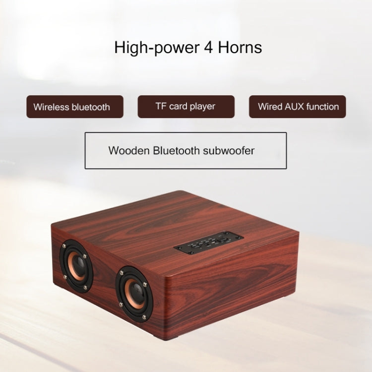 Q5 Home Computer TV Wooden Wireless Bluetooth Speaker(Black Walnut) - Desktop Speaker by PMC Jewellery | Online Shopping South Africa | PMC Jewellery