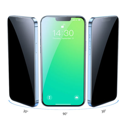 For iPhone 14 Plus / 13 Pro Max hoco A12 Pro Nano 3D Full Screen Edges Protection Privacy Tempered Glass - iPhone 14 Plus Tempered Glass by hoco | Online Shopping South Africa | PMC Jewellery