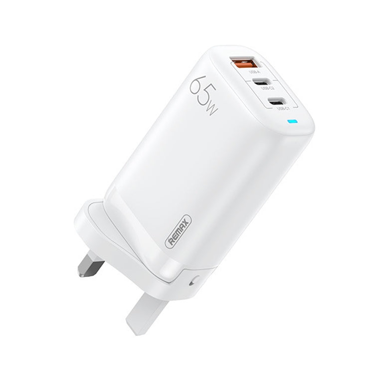 REMAX RP-U55 Territory Series 65W USB+Dual USB-C / Type-C Interface Fast Charger, Specification:UK Plug(White) - free shipping - PMC TechLife - Order now!