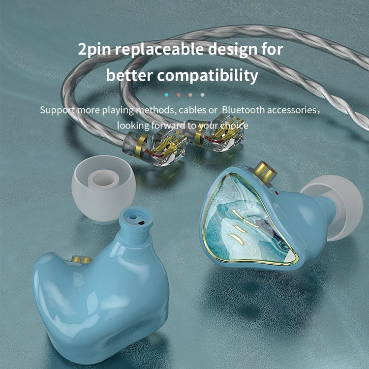 CVJ Hybrid Technology HiFi Music Wired Earphone No Mic(Rosy) - free shipping - PMC TechLife - Order now!