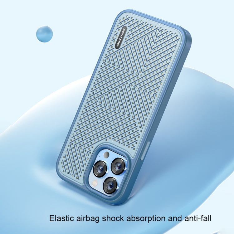 For iPhone 14 Plus WEKOME Graphene Heat Dissipation Phone Case (Blue) - iPhone 14 Plus Cases by WK | Online Shopping South Africa | PMC Jewellery