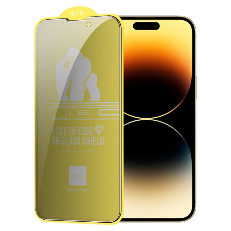 For iPhone 14 Pro Max WEKOME 9D Curved Privacy Tempered Glass Film - iPhone 14 Pro Max Tempered Glass by WK | Online Shopping South Africa | PMC TechLife