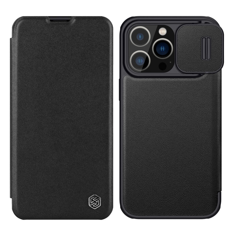 For iPhone 14 Pro NILLKIN QIN Series Pro Leather Phone Case(Black) - free shipping - PMC TechLife - Order now!