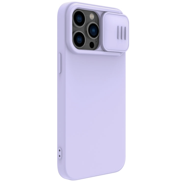For iPhone 14 Pro Max NILLKIN CamShield MagSafe Liquid Silicone Phone Case(Purple) - iPhone 14 Pro Max Cases by NILLKIN | Online Shopping South Africa | PMC Jewellery