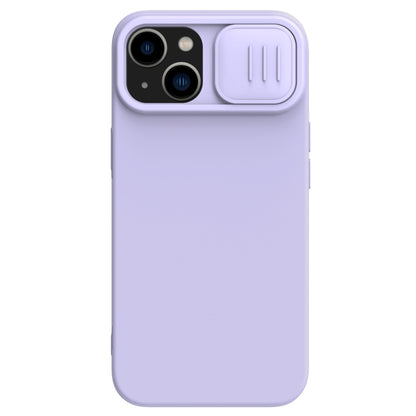 For iPhone 14 Plus  NILLKIN CamShield Liquid Silicone Phone Case(Purple) - iPhone 14 Plus Cases by NILLKIN | Online Shopping South Africa | PMC Jewellery