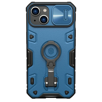 For iPhone 14 Plus  NILLKIN Shockproof CamShield Armor Protective Case(Blue) - iPhone 14 Plus Cases by NILLKIN | Online Shopping South Africa | PMC Jewellery