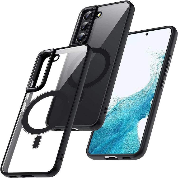 For Samsung Galaxy S22 5G Acrylic PC MagSafe Phone Case(Black) - Galaxy S22 5G Cases by PMC TechLife | Online Shopping South Africa | PMC TechLife