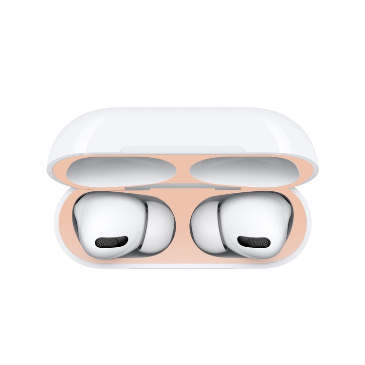 For Apple AirPods Pro 2 Wireless Earphone Protective Case Metal Sticker(Gold) - Protective Sticker by PMC TechLife | Online Shopping South Africa | PMC TechLife