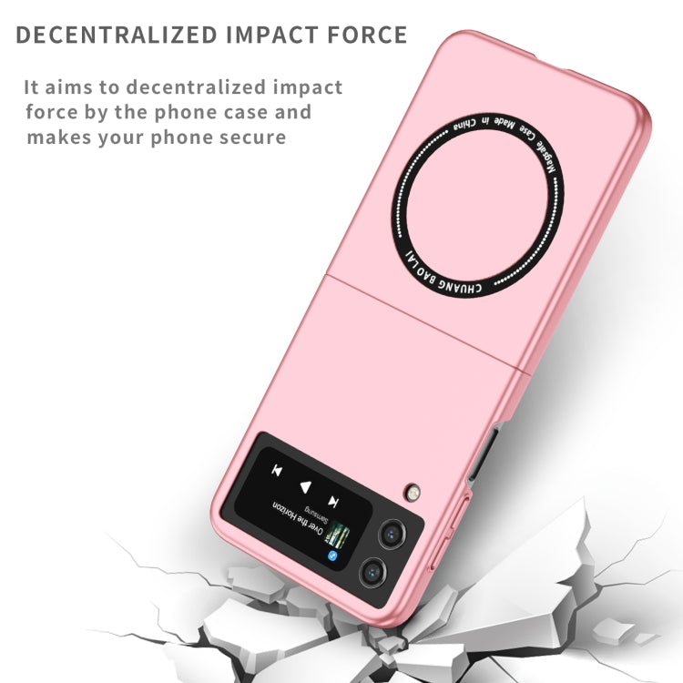 For Samsung Galaxy Z Flip4 Magsafe Magnetic Folding PC Phone Case(Pink) - Galaxy Z Flip4 5G Cases by PMC Jewellery | Online Shopping South Africa | PMC Jewellery