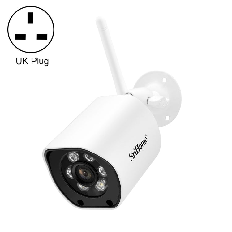 SriHome SH034C 4.0MP AI Humanoid Tracking WiFi Outdoor Surveillance Camera(UK Plug) - Bullet Camera by SriHome | Online Shopping South Africa | PMC Jewellery | Buy Now Pay Later Mobicred