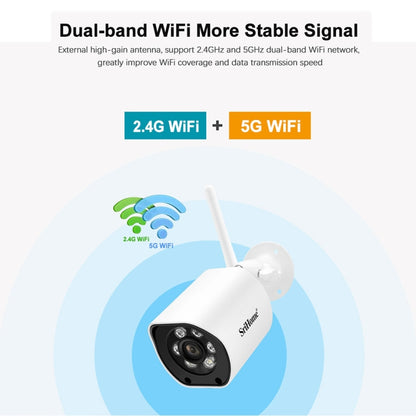 SriHome SH034C 4.0MP AI Humanoid Tracking WiFi Outdoor Surveillance Camera(UK Plug) - Bullet Camera by SriHome | Online Shopping South Africa | PMC Jewellery | Buy Now Pay Later Mobicred