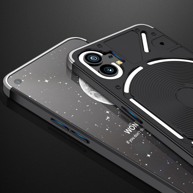 For Nothing Phone 1 GKK Three Stage Splicing Full Coverage PC Phone Case(Black Silver) - Nothing Cases by GKK | Online Shopping South Africa | PMC TechLife | Buy Now Pay Later Mobicred