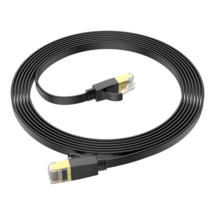 hoco US07 Category 6 Pure Copper Gigabit Flat Cable, Length:3m(Black) - Audio Optical Cables by hoco | Online Shopping South Africa | PMC Jewellery