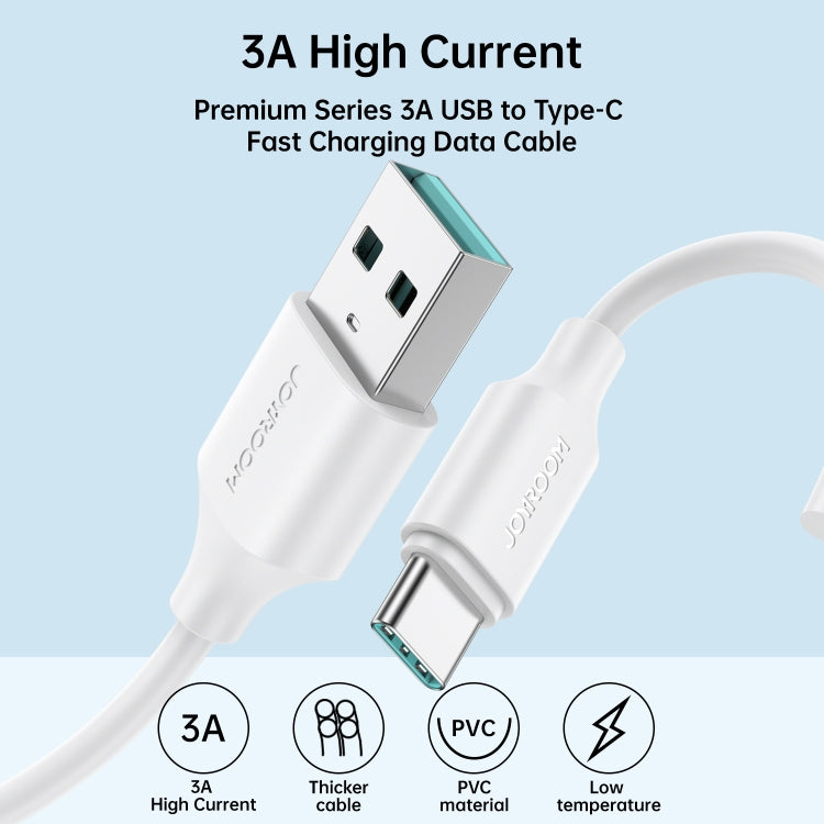 JOYROOM S-UC027A9 3A USB to USB-C/Type-C Fast Charging Data Cable, Length:1m(White) - USB-C & Type-C Cable by JOYROOM | Online Shopping South Africa | PMC TechLife | Buy Now Pay Later Mobicred