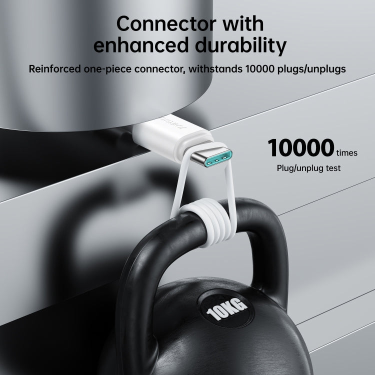 JOYROOM S-UC027A9 3A USB to USB-C/Type-C Fast Charging Data Cable, Length:1m(White) - USB-C & Type-C Cable by JOYROOM | Online Shopping South Africa | PMC TechLife | Buy Now Pay Later Mobicred