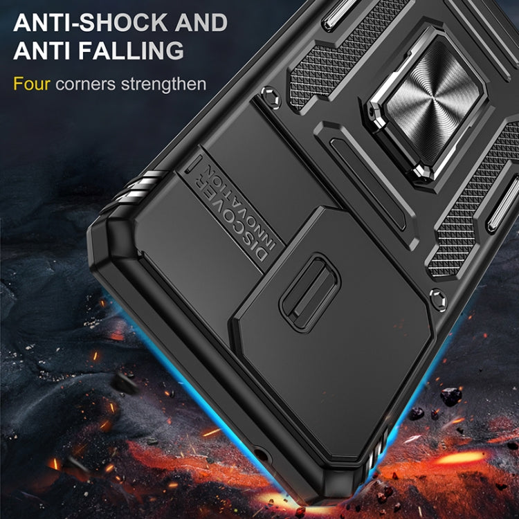 For Samsung Galaxy S20 Ultra Armor PC + TPU Camera Shield Phone Case(Black) - Galaxy Phone Cases by PMC TechLife | Online Shopping South Africa | PMC TechLife | Buy Now Pay Later Mobicred