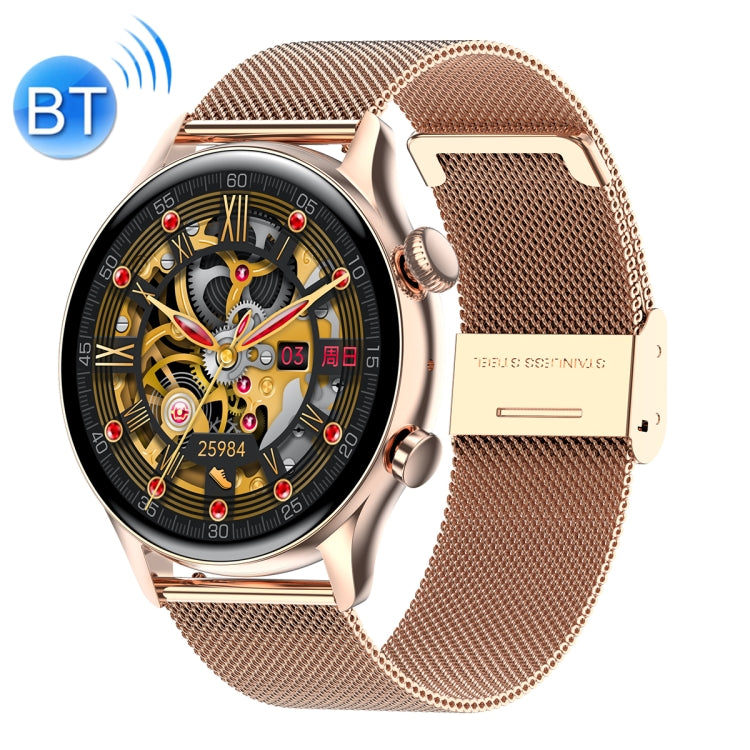 Ochstin 5HK8 Pro 1.36 inch Round Screen Blood Oxygen Blood Pressure Monitoring Bluetooth Smart Watch, Strap:Steel(Gold) - Smart Watches by OCHSTIN | Online Shopping South Africa | PMC Jewellery | Buy Now Pay Later Mobicred