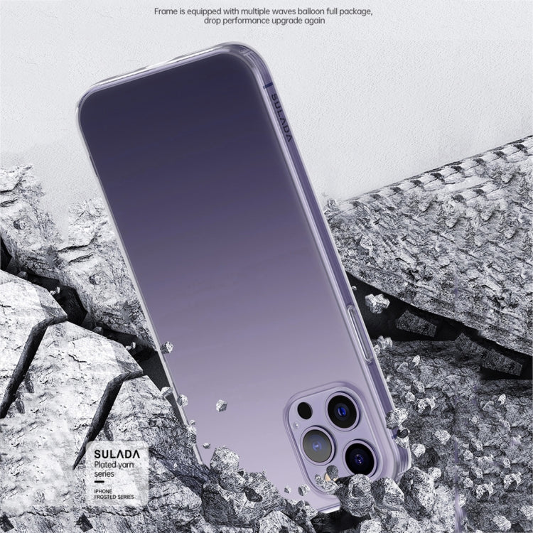 For iPhone 14 Plus SULADA Frosted Series Shockproof TPU Protective Case(Transparent) - iPhone 14 Plus Cases by SULADA | Online Shopping South Africa | PMC TechLife