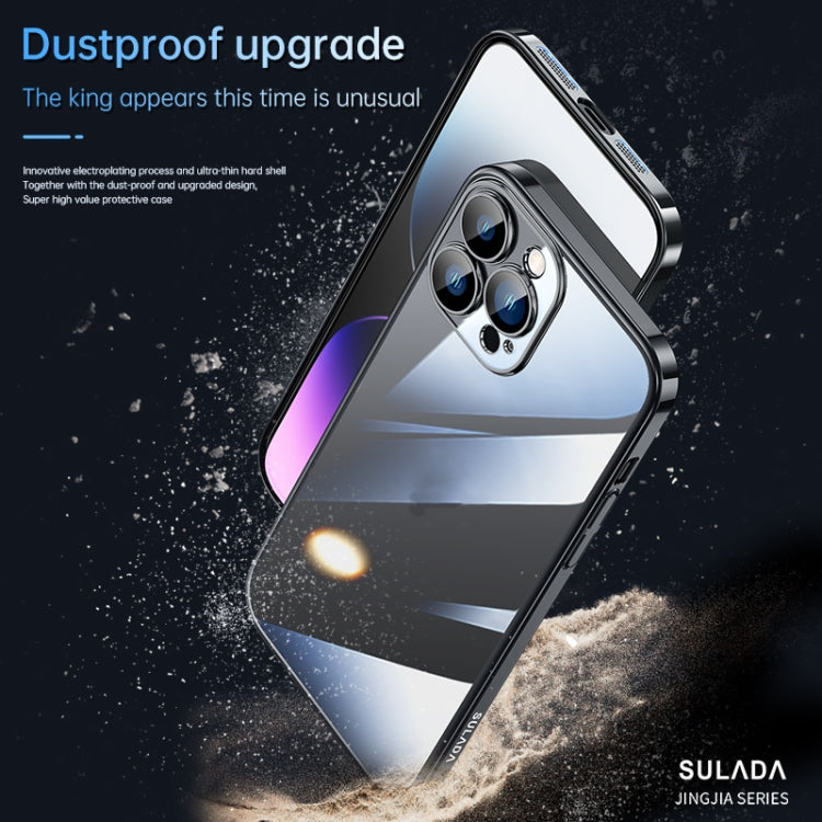 For iPhone 14 Plus SULADA Hard PC Shockproof Phone Case(Silver) - iPhone 14 Plus Cases by SULADA | Online Shopping South Africa | PMC Jewellery