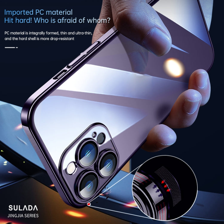 For iPhone 14 Pro SULADA Hard PC Shockproof Phone Case(Dark Purple) - iPhone 14 Pro Cases by SULADA | Online Shopping South Africa | PMC TechLife | Buy Now Pay Later Mobicred
