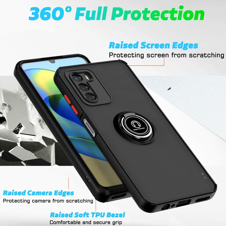 For ZTE Blade V40 Vita Q Shadow 1 Series TPU + PC Phone Case with Ring(Black+Red) - free shipping - PMC TechLife - Order now!