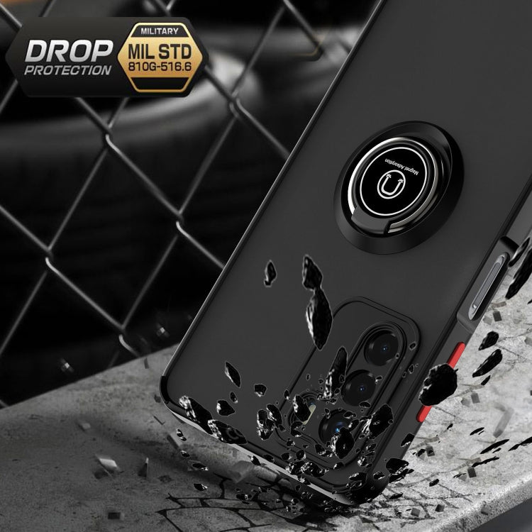 For ZTE Blade V40 Vita Q Shadow 1 Series TPU + PC Phone Case with Ring(Black+Red) - free shipping - PMC TechLife - Order now!