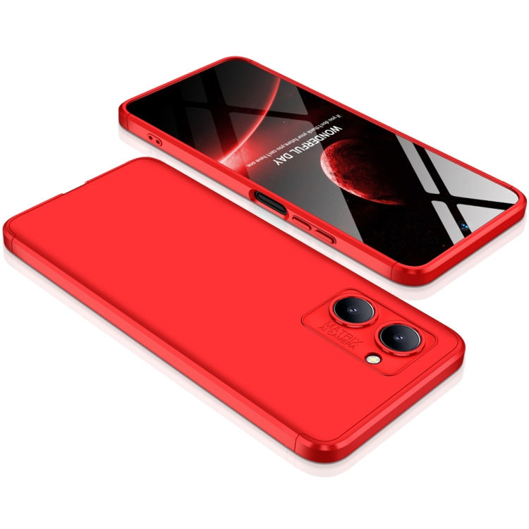 For Realme C33 GKK Three Stage Splicing Full Coverage PC Phone Case(Red) - Realme Cases by GKK | Online Shopping South Africa | PMC Jewellery