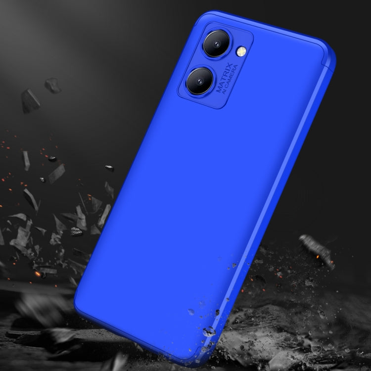 For Realme C33 GKK Three Stage Splicing Full Coverage PC Phone Case(Blue) - Realme Cases by GKK | Online Shopping South Africa | PMC Jewellery