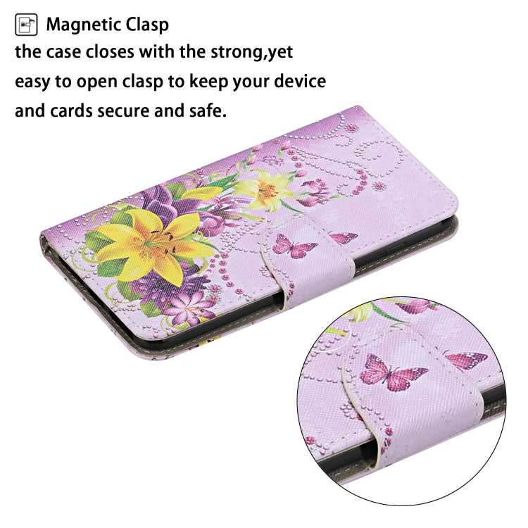 For Xiaomi Redmi A1 Colored Drawing Pattern Leather Phone Case(Yellow Flower Butterfly) - free shipping - PMC TechLife - Order now!